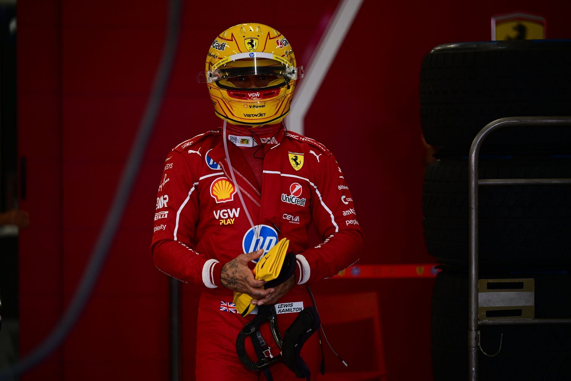 Lewis Hamilton at the 2025 F1 Grand Prix of Great Britain - Source: Getty